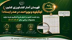 کهگیلویه و بویراحمد رتبه نخست کشور در اجرای طرح آمارگیری هزینه تولید محصولات زراعی سال ۱۴۰۳-۱۴۰۴